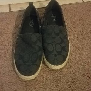 Woman Black Coach Shoes Size 9